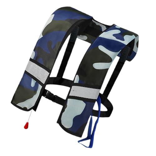 Chaleco salvavidas para barco, chaleco de natación inflable para salvar vidas. Ayuda a la flotabilidad para los entusiastas de los deportes acuáticos para garantizar la seguridad nocturna para