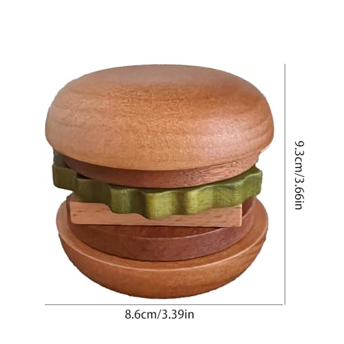 Dessous de verre absorbants en forme de hamburger pour une table sans taches - 3