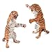 okidg 3 Piece Animal Tiger Figurine Tiger King Family Action Figure Set PVC Model Educational Toys,Cake Topper, Party Favor Supplies