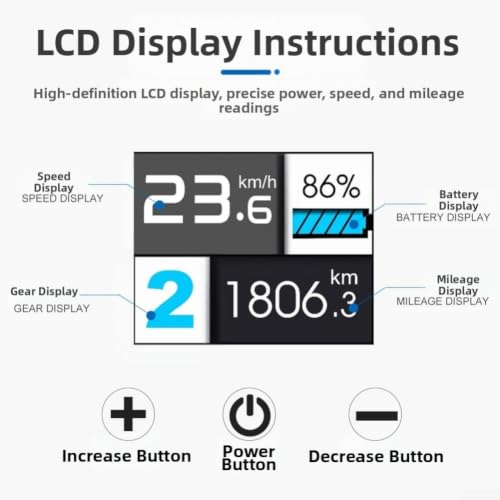 Pantalla de bicicleta eléctrica OMD 2 que soluciona errores de velocidad 7