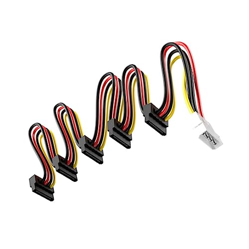 Vaguelly Adaptador De Corriente Para Disco Duro Óptica Cable De Pines Pines Compatible Con Duros Para Alimentación De Componentes