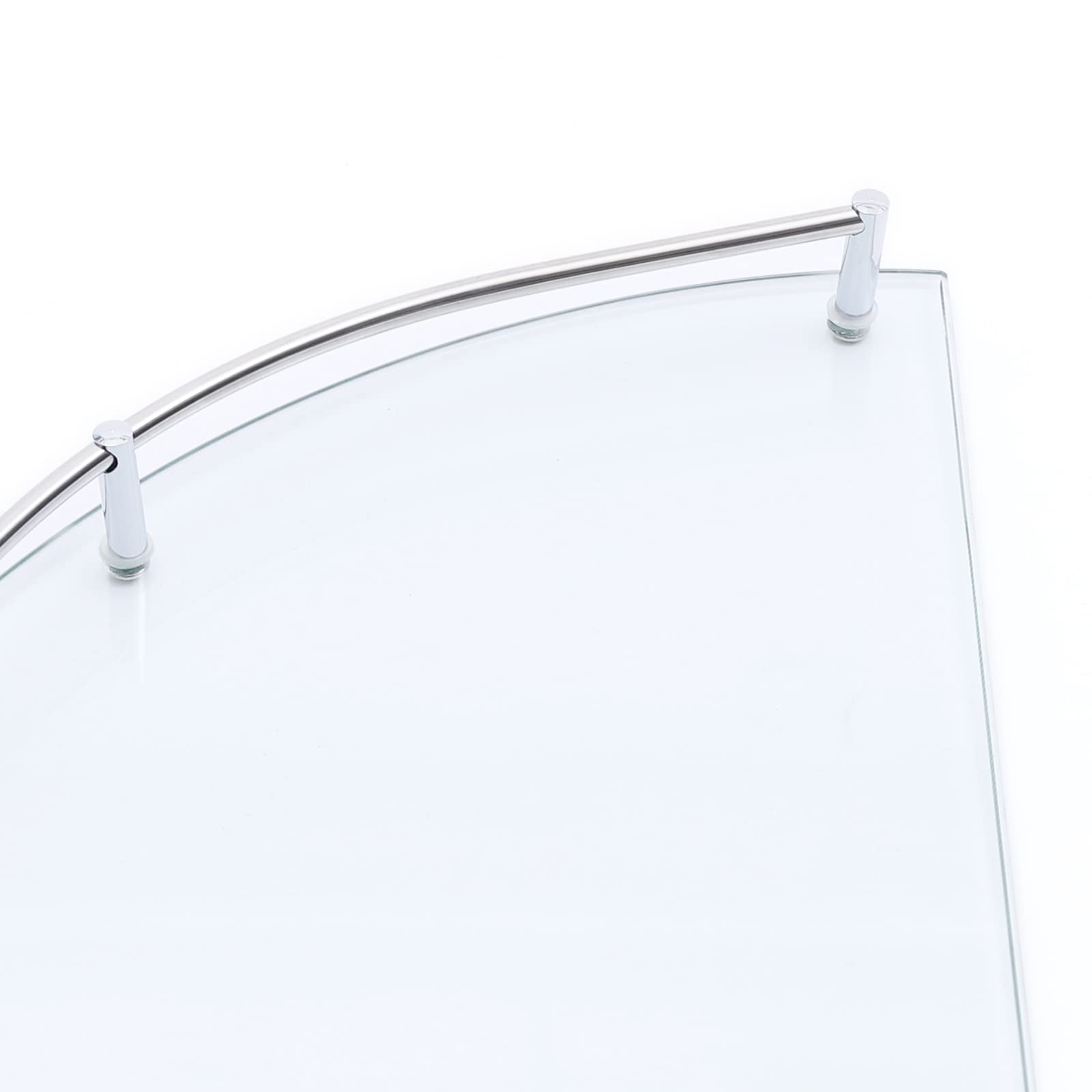 Estantería Esquinera de Cristal para Baño, Estantería de Ducha de 6 mm, Estante de Pared Perfecto como Estante de Baño