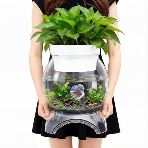 Geelin 1.5 Gallon Aquaponic Betta Fish Tank