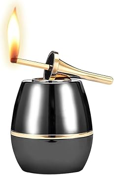 Match Lighter,Oil Electric Hybrid, Desktop Kerosene Soft Flame Lighte, USB Rechargeable Electric Lighter for Father Husband Boyfrien GiftsBlack