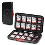 Pop Up Style Memory Card Case, 60 Slots Large Capacity Card Sotrage for 20 SD SDHC SDXC & 40 Micro SD SDHC SDXC TF Cards, Portable Slim Organizer with EVA Foam Interior
