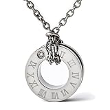 [Pure Loop] 純チタン磁気ネックレス ピュアループオズ リングタイプ 指定管理医療機器 肩凝り解消 (ユニセックス/防水/軽量) おしゃれ チェーン 疲労回復 (プラチナIP, 45ｃｍ)