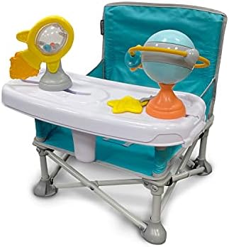 Summer Pop ‘N Sit Eat ‘N Play - Baby Pop Up Chair for Meals and Playtime with Removable Tray and Toys, Portable Booster Folds for Travel