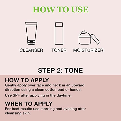 Aloe Vera Facial Toner With Witch Hazel - Hydrate Your Face And Skin, Refreshing & Ph Balancing | Pore Cleaner, Blackhead Remover | Organic Plant-Based Ingredients | - By Green Leaf Naturals - 8 Oz #TOP2