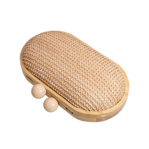 Image of UMREN Straw Clutch Handbags Women Beach Crossbody Hand-woven Summer Purse Wallet Top handle Evening Bag for Wedding Party