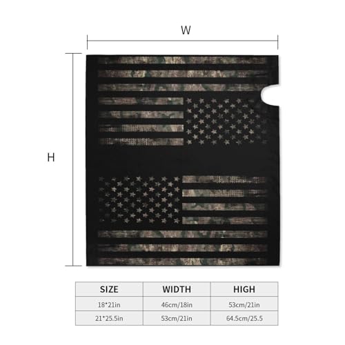 Image of Camouflage Hunting Tactical Camo American Flag Mailbox Covers Magnetic Mailbox Wraps Post Letter Box Cover Standard Oversize 21 inchX18 inch /25.5 inch X 21 inch Mailwrap Garden Home Decor