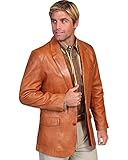 Scully Men's Lamb Leather Blazer Tall Chestnut 48 LNG