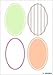 Produktbild HERMA 10671 Beschriftungsetiketten Haushaltsetiketten, ablösbar (52 x 82 mm, 16 Sticker, Papier, matt, oval) selbstklebende Küchen Aufkleber für Gläser, Marmelade und Einmachgläser, pink / grün / grau