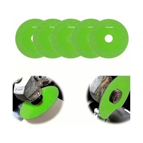 5 Discos de Diamante para Corte e Polimento de Vidro, Verde