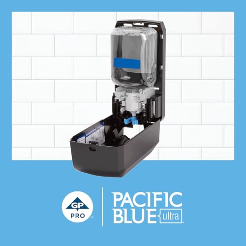 Georgia-Pacific (5305714) Pacific Blue Ultra Manual Push Soap Dispenser with Gentle Foam Hand Soap Refill Starter Kit by Georgia-Pacific - Image 4