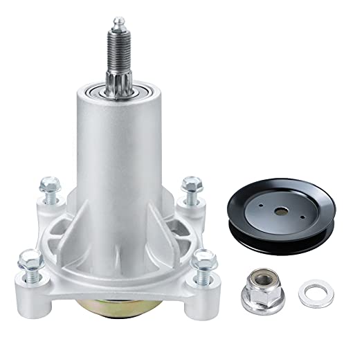 PetMigo 187292 Spindle Assembly 2246 LS, YTH 20K46, YTH2042, CT154 Compatible with Craftsman Husqvarna AYP 42", 46", 48" and 54" Decks 192870, 532192870, 532187292, Includes Pulley 195945,197473 by PetMigo - Image 6