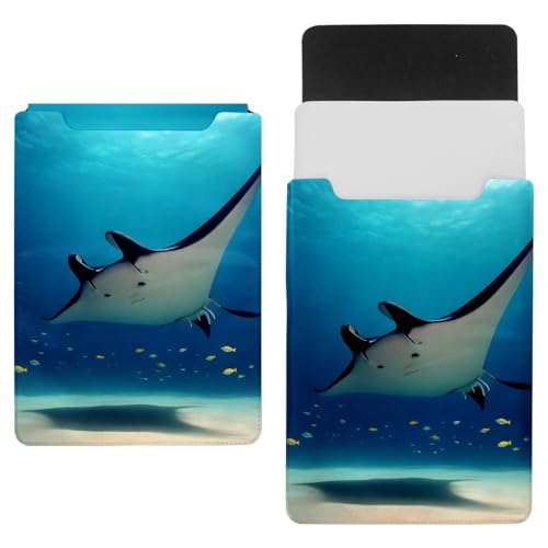 Funda para portátil de 13.8 x 10.2 pulgadas Manta Ray con terciopelo holandés