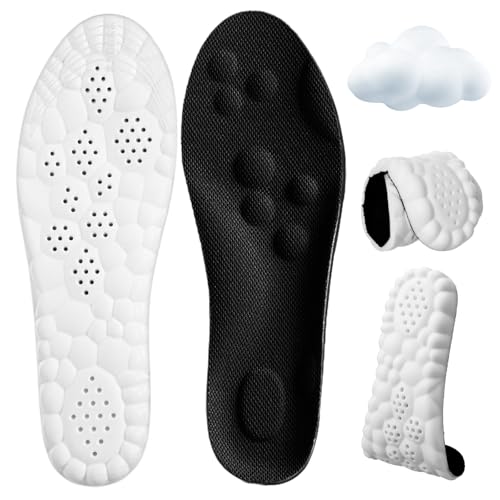 Sibba 4D Cloud Insoles for Men Women, Soft Memory Foam Cushion Insoles, Breathable Massage Shoe...