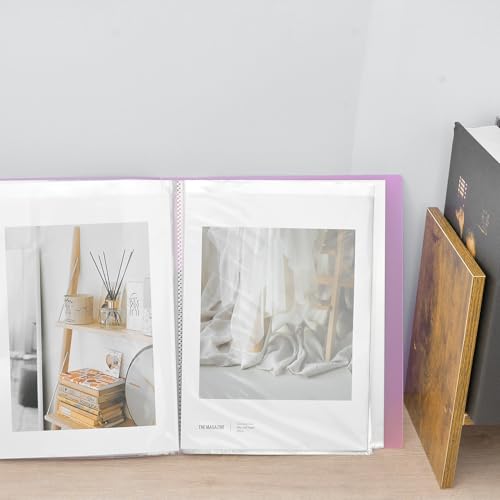 Pasta de livro de apresentação de plástico A4 com mangas de plástico transparente Livro de apresenta