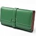 KLOUD City® Green synthetic leather drawstring style double button women wallet