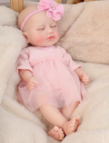 Muñeca bebé realista silicona 12 pulgadas miniatura 6