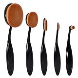 Yoseng Oval Foundation Brush 5 Pcs Toothbrush Makeup Brushes Fast Flawless...