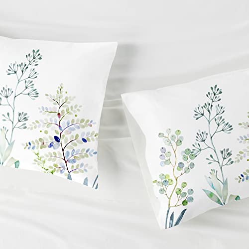 YIYEA Standard Pillow Cases Set of 2, Floral Brushed Microfiber, 20 x 26 by YIYEA - Used condition - Image 6