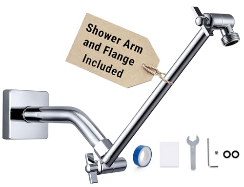G-Promise 11 Inch Shower Extender with 6 Inch Shower Arm and Flange(Chrome)