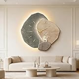 Grande orologio da parete in metallo, design silenzioso, decorazione per interni, soggiorno, camera da letto, sala da pranzo, cucina, ufficio