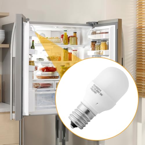 WAO ZONE 2-Pack 5304522314 3W E17 Base LED Refrigerator Light Bulb, Universal Replacement for Refrigerator/Freezer, AC100-265V Color Temperature Options by WAO ZONE - Used condition - Image 7