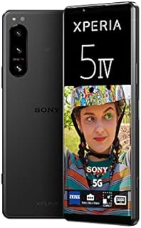 Sony Xperia 5 IV - 6.1 Inch 21:9 Wide HDR OLED- 120Hz Refresh rate- Compact- Triple lens (with ZEISS T* coating)- 3.5 mm audio jack- Android 12- SIM free- 8GB RAM- 128GB Storage- Dual SIM hybrid-Black