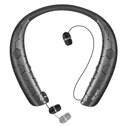 Bluetooth Headphones Speaker 2 in 1, Doltech Neckband Wireless Bluetooth 4.1 Headset Wearable Speake - //coolthings.us