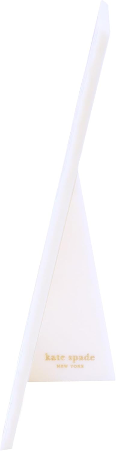 kate spade new york Acrylic Picture Frame for 4x6 or 5x7 Photo, Cute Plastic Picture Holder for Home Decor with Magnetic Closure, Spring Pansies