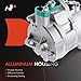 A-Premium Air Conditioner AC Compressor with Clutch Compatible with BMW E53 X5 4.4L 4.8L 2004-2006