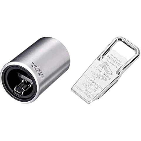 Westmark Automatischer Flaschenöffner/Kapselheber, Silber & Flaschenöffner- und verschließer, Kapselheber, Schraubverschlussöffner,3-in-1 Cover