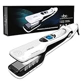 MKBOO Hair Straightener with Steam,Salon Professional Nano Titanium Ceramic Steam Flat Iron with Rem
