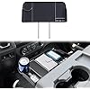 JDMCAR Upgrade Front Center Seat Headrest Organizer Compatible with 2011-2024 2025 Ford F150 F250 F350 F450 F550 F650 Accessories, Coin Container Storage Box with Non-Slip Silicone Mat(Jump Seat Only)