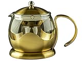 CREATIVE TOPS La Cafetière Edited Gebürstetes Gold Le Teapot, 1,2 L (2 Pints)