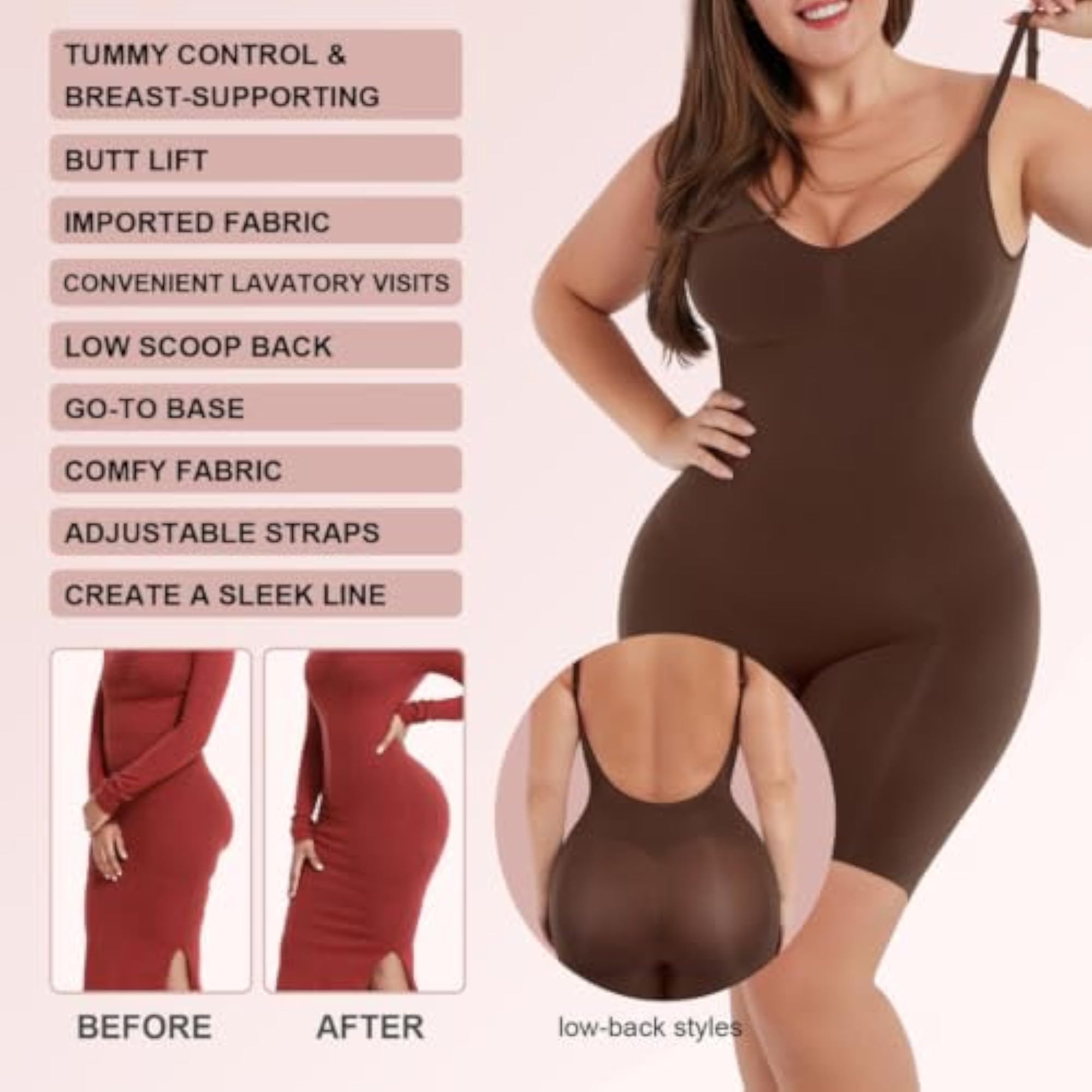 Body Shaper Bodysuit for Tummy Tucker & Full Control
