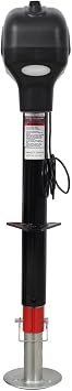 Electric Trailer Jack, Heavy Duty 3500 lbs Power Tongue Jack, Electric Jacks for Trailers with Manual Crank Handle, Waterproof Cover, 10"-28" Lift, Premium RV Camper Stabilizer