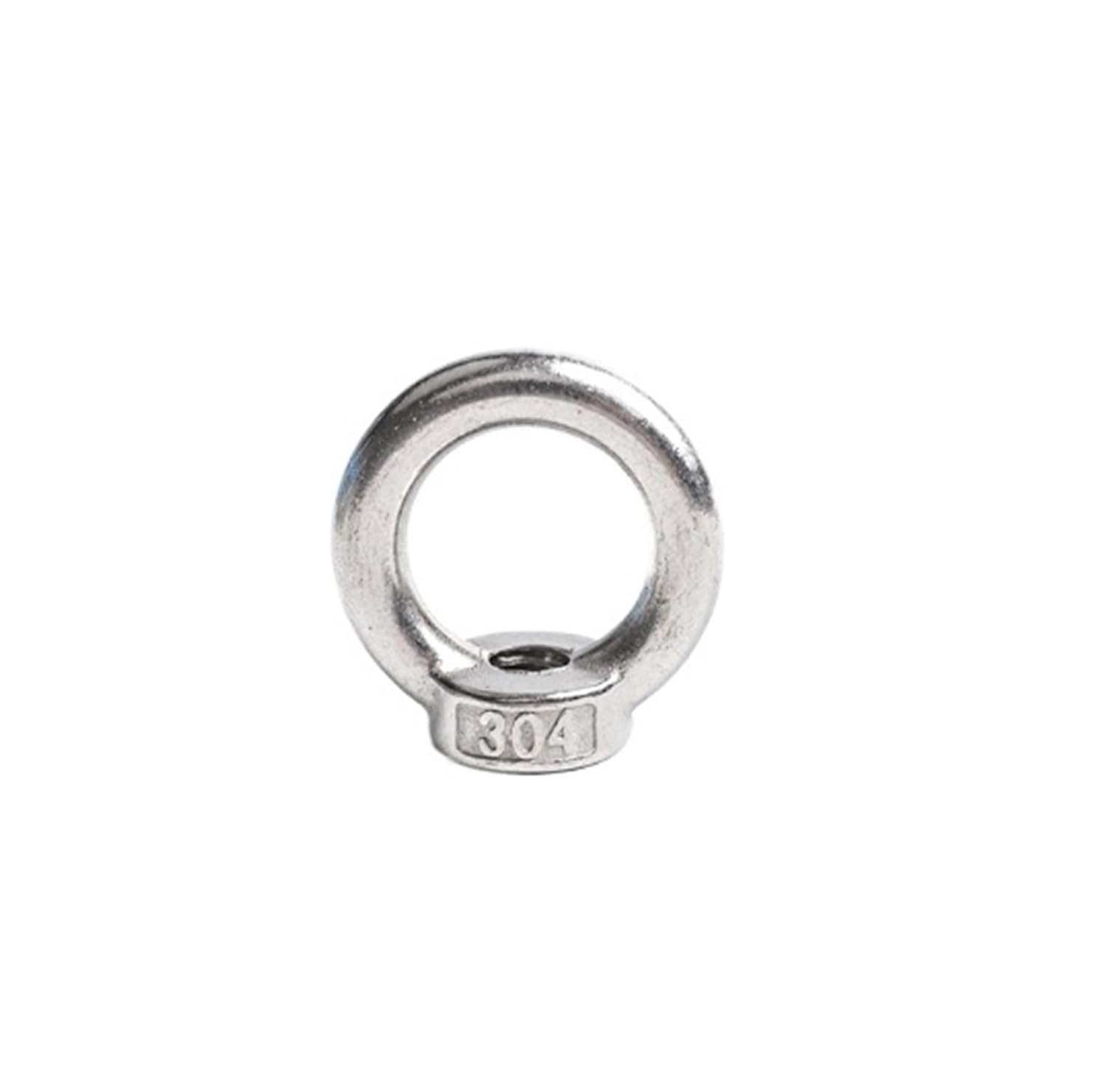 Triangle Ring Shape Lifting Eye Nut, Triangle Ring nut M3-M24 304 Stainless Steel Circle/Triangle Eye Nut Marine Lifting Eye Nut Ring Nuts Loop Hole for Cable Rope Lifting(Round,M14 (1Pcs))