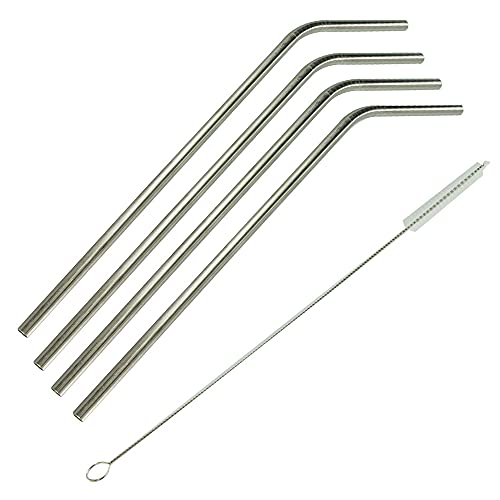 Lot de 4 pailles ou canettes réutilisables. Produit respectueux de l'environnement (lot de 4 pailles en inox) Cover