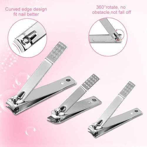 image for Yougai Manicure Set Professional Nail Clippers Set, 18Pcs Manicure Kit