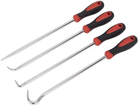 Sealey Vs5210 Pick and Hook Set 4Pc Extra-Long, Red, Extra Long - Image 3