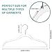 Quality Hangers Clear Plastic Hangers for Clothes | 50 Pack - 16.5 Inch | Heavy Duty Hangers Space Saving Crystal Acrylic | 360 Degree Swivel Hook and Notches (Clear, 50)