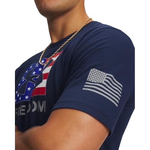Under Armour Men's Freedom Logo T Shirt, 408 Blue, SM by Under Armour - Used condition - Image 2