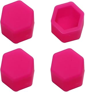 Tapa De Cubo De Silicona Modificada para Exterior De Coche, Tapa Protectora De Color De Tornillo para Mercedes-Benz para Smart 450 451 453 Fortwo Forfour 1998-2023 (Color : Rose Red)