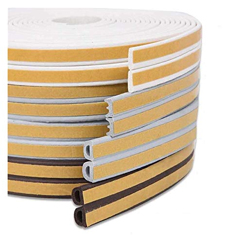 Linyeux 5 mètres de Porte Auto-adhésif et de fenêtre de vitre vitrine Lunette de Verre Anti-Collision bandelette de Bandes de Bandes en Mousse (Color : Gray2x2.5m)