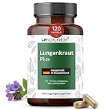Lungenkraut Kapseln - 5 Fach Kombi mit Eukalyptus und NAC Acetyl-Cystein - Vegan - 120 Lungenkraut & Thymian Kapseln hochdosiert Naturklar