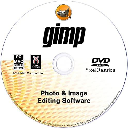 GIMP Photo Editor 2026 on CD Disc | Premium Professional Image Editing Software Compatible with Windows 11 10 8.1 8 7 Vista XP PC 32 & 64-Bit & Mac| Lifetime Licence & No Monthly Subscription