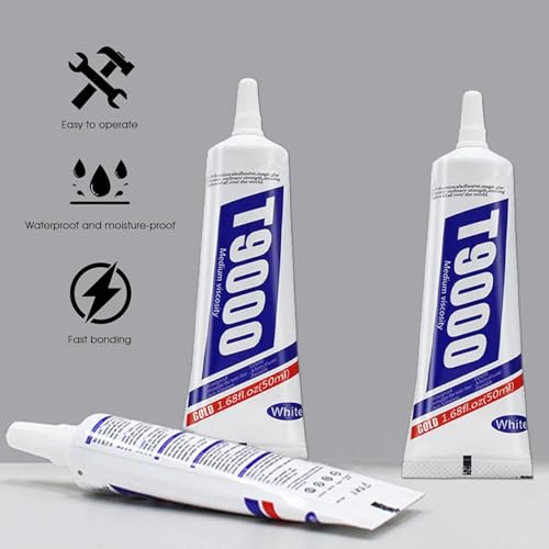 Image of T-9000 Glue 50ML Transparent Adhesive for Mobiel Phone, Jewellery,Multipurpose Usages Pack Of 1 50ML Glue